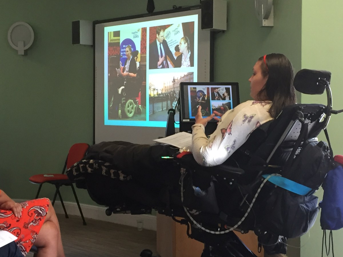 Lucy and Molly presenting 2