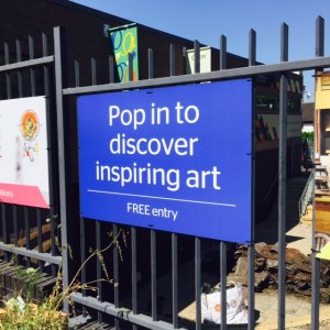 Signage: Pop in to discover inspiring art