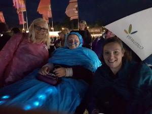 Lucy at night at WOMAD