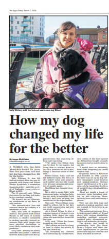 Sally's article in the Brighton Argus newspaper