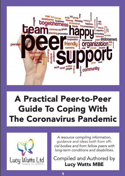 Lucy Watts MBE's peer resource guide - front cover